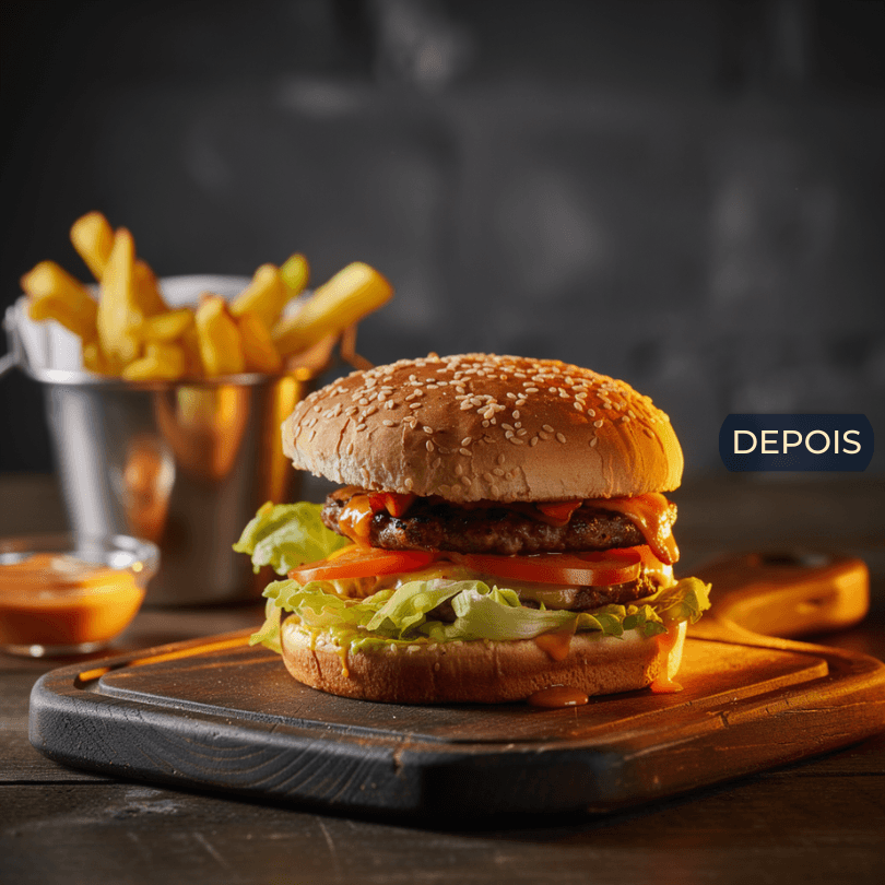 Hamburguer artesanal depois do Tema iLoomia