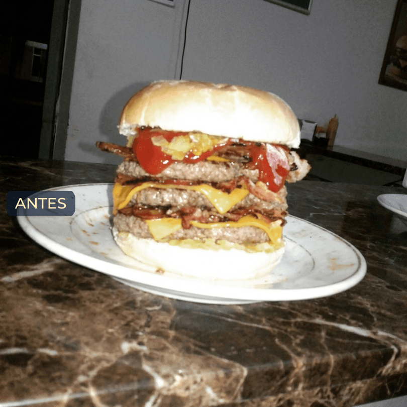 Hamburguer artesanal antes do Tema iLoomia
