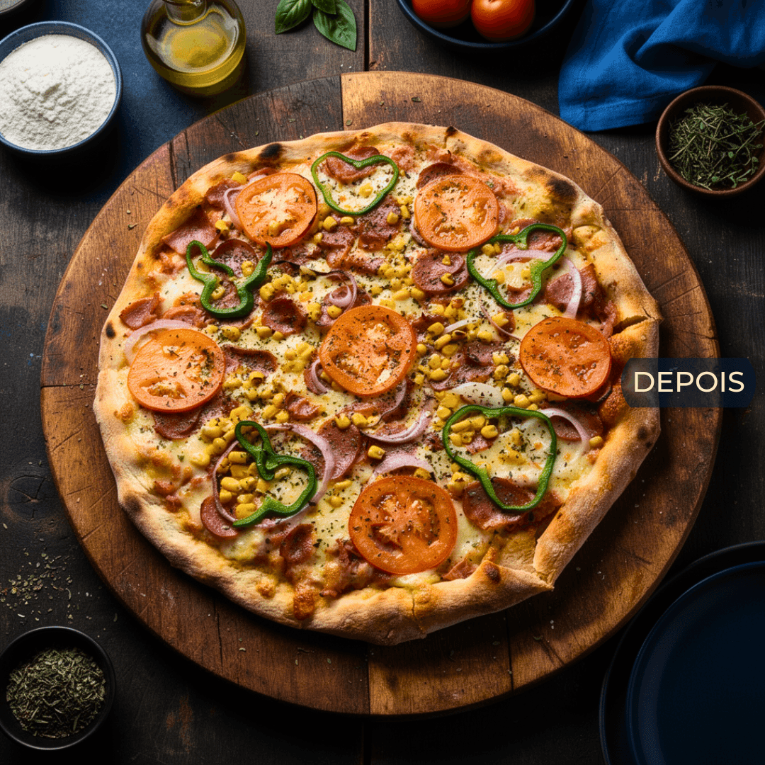 Pizza depois do Tema iLoomia