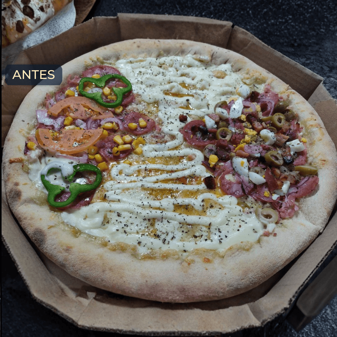 Pizza antes do Tema iLoomia