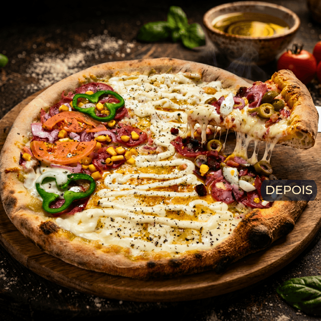 Pizza depois do Tema iLoomia