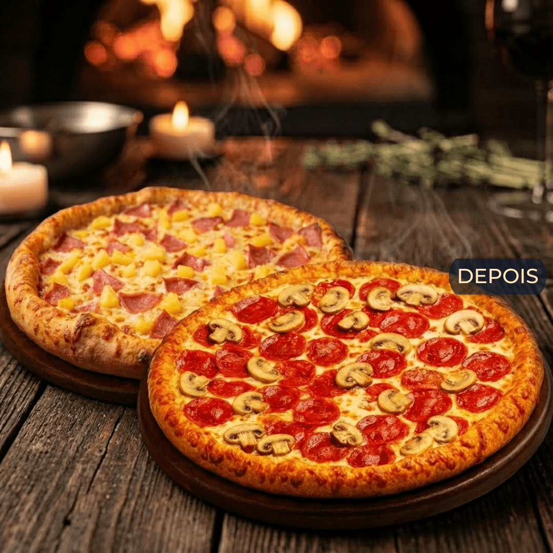 Pizza depois do Tema iLoomia