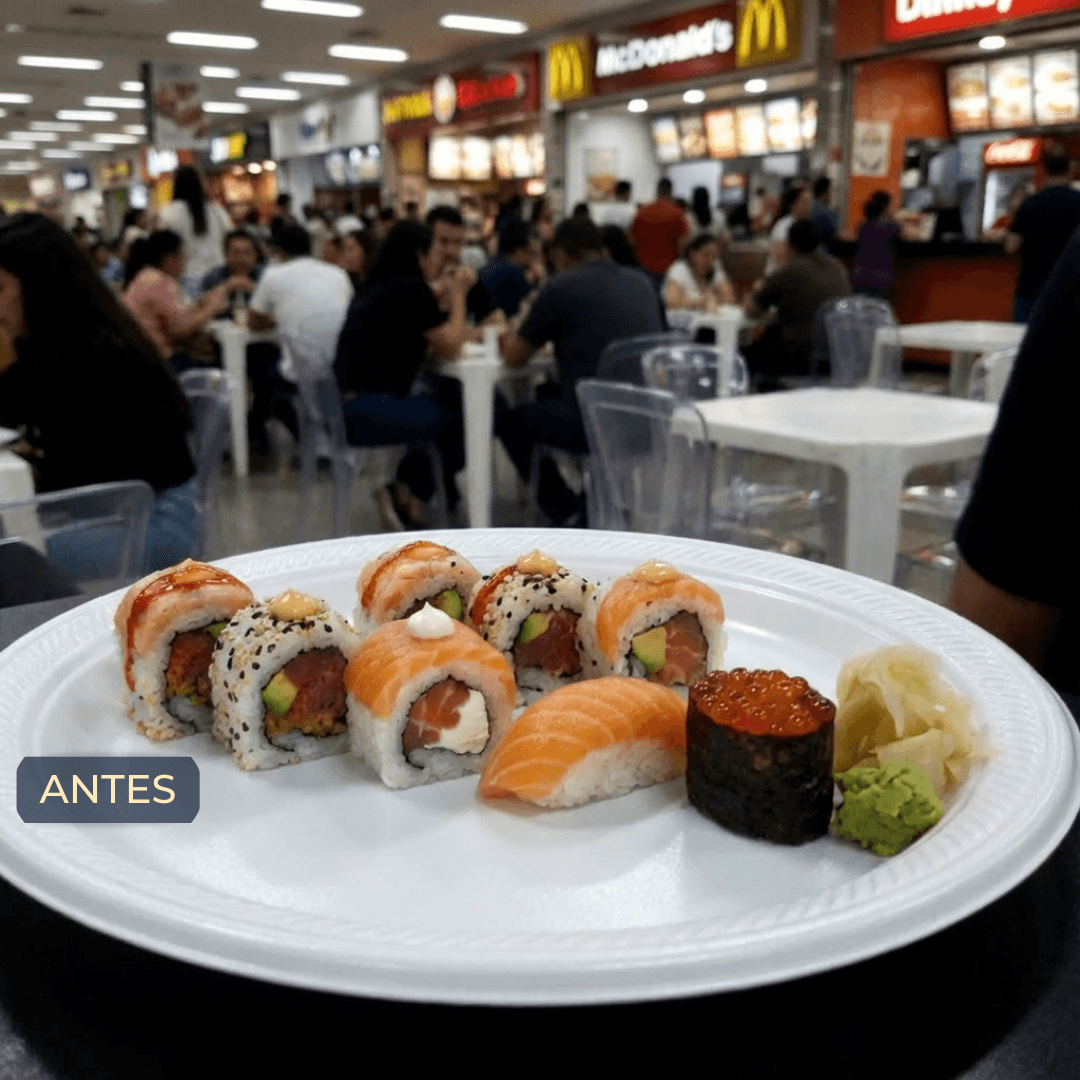 Sushi antes do Tema iLoomia