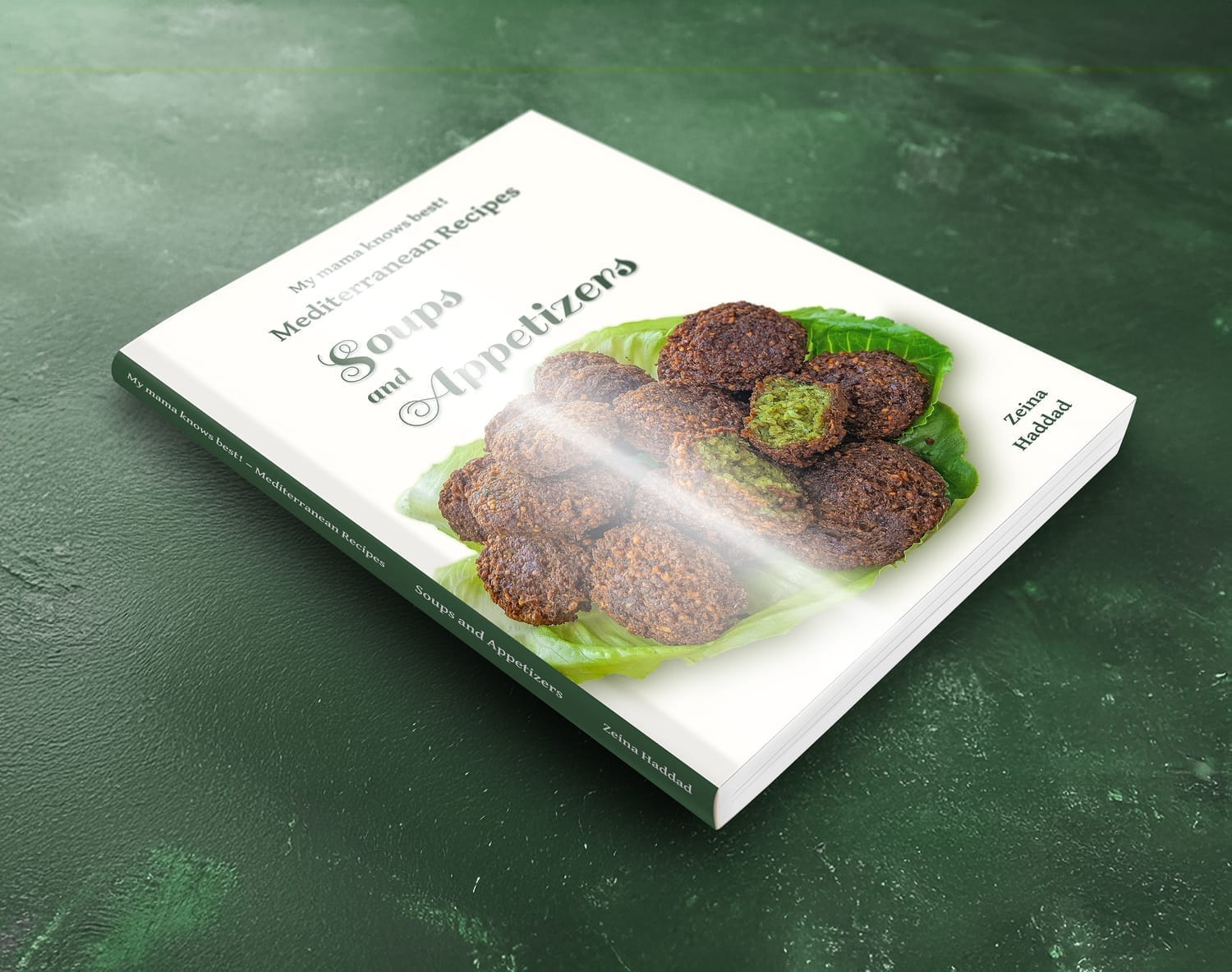 Mockup of book "Soups and Appetizers"