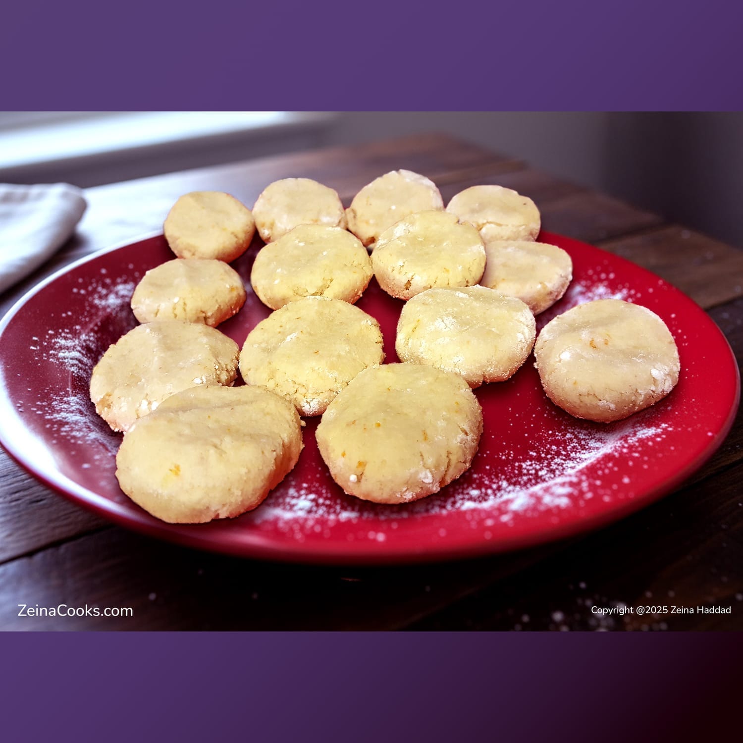AMARETTI with orange zest by zeinacooks.com
