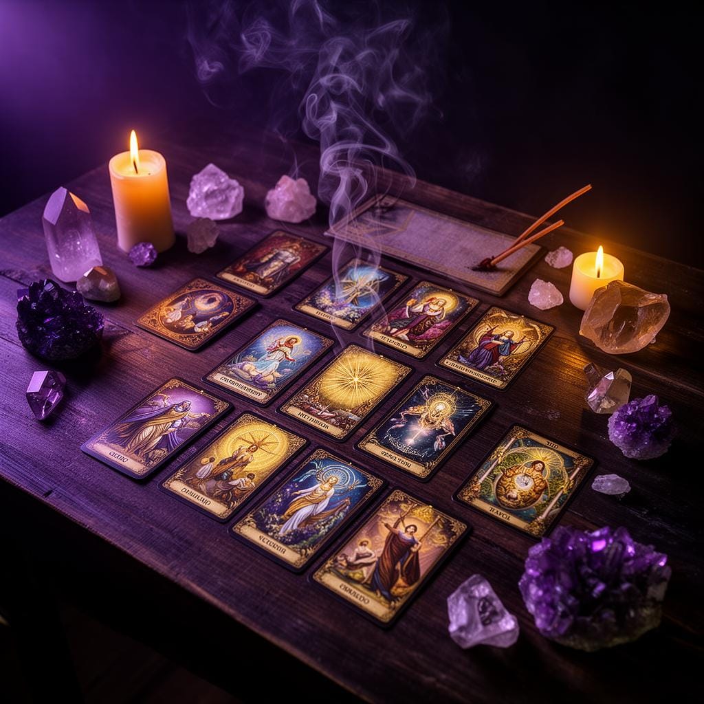 Cartes de tarot mystiques