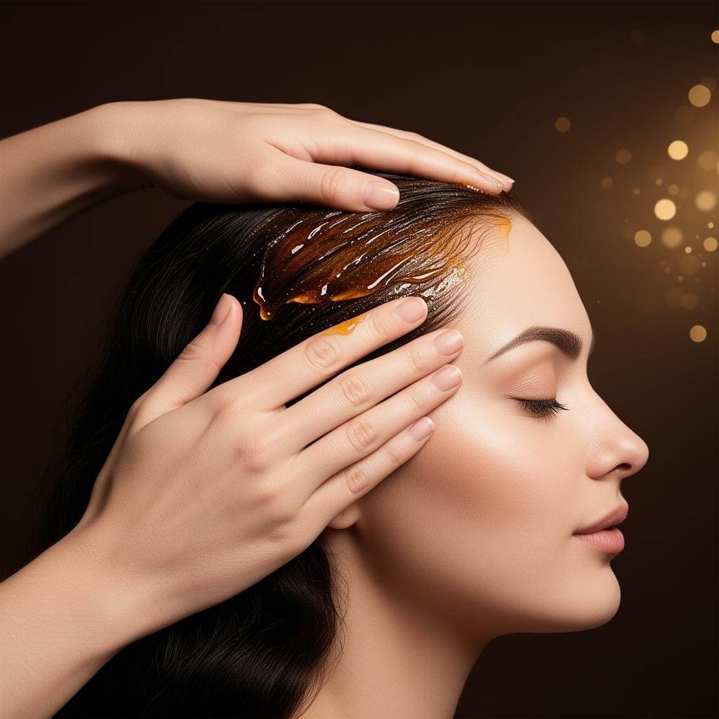 Rituel de soin capillaire en cabine
