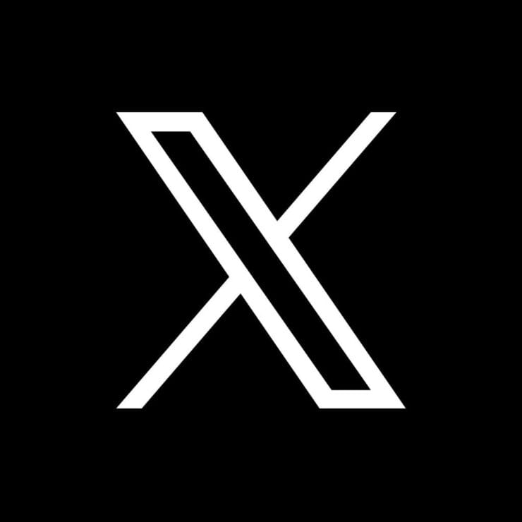 Ícono de X, anteriormente Twitter