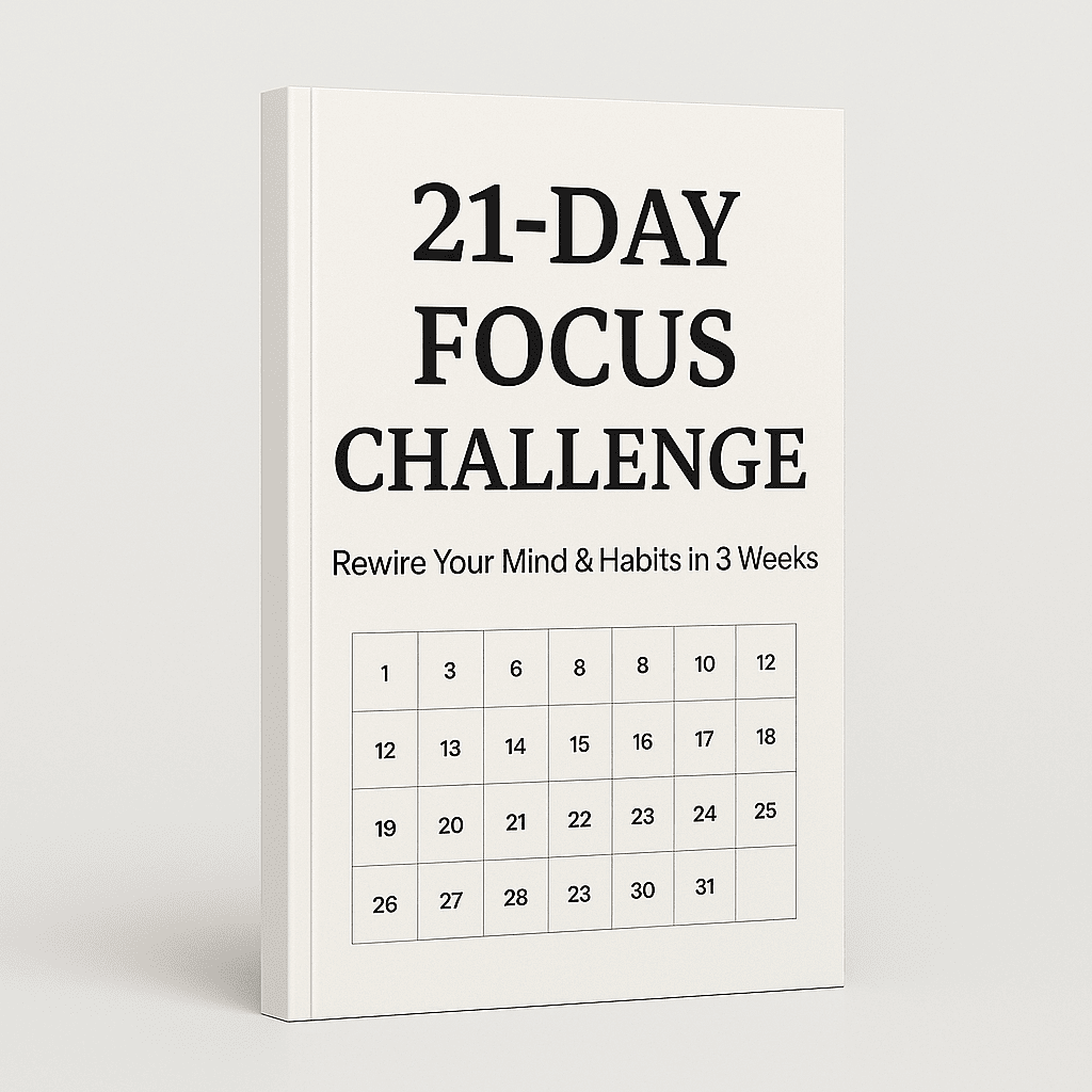 21-Day Focus Challenge Calendar