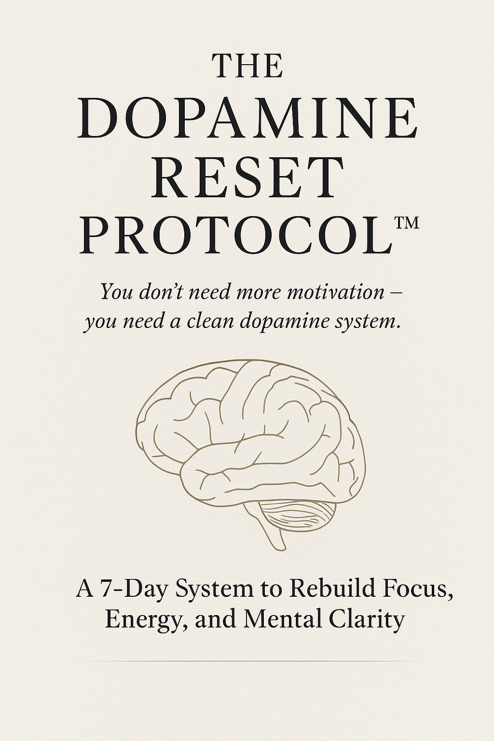 Dopamine Detox Protocol Cover