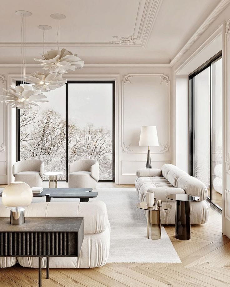 Minimalistische Innenarchitektur Wohnimmobilie Schweiz