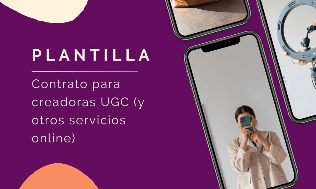Plantilla de contrato para creadoras UGC 