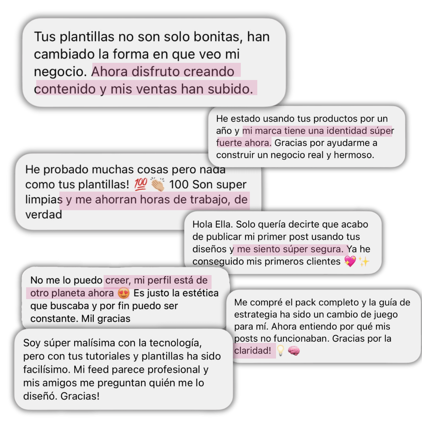 Opiniones de clientas