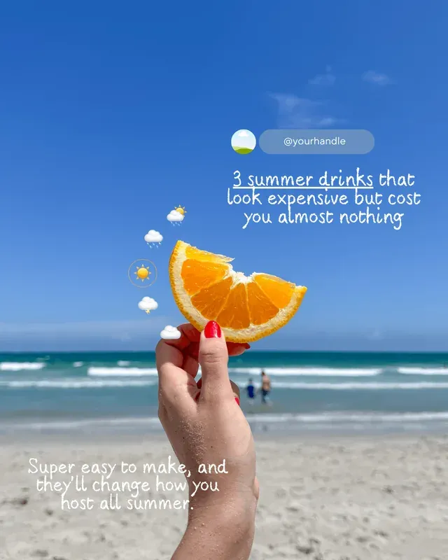 Post template: 3 summer drinks