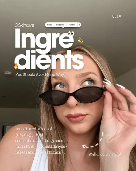 Post template: skincare ingredients