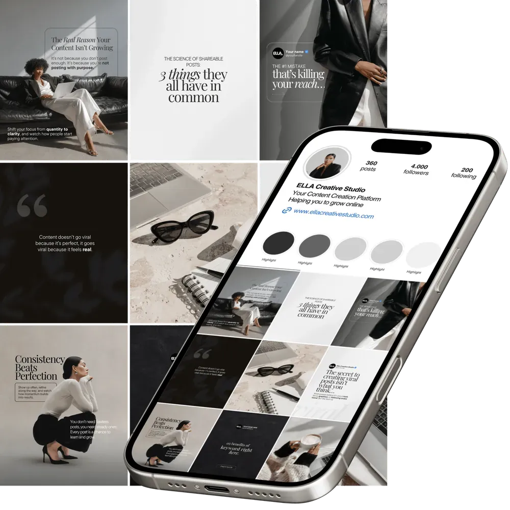 A Content Club collection as a full Instagram feed