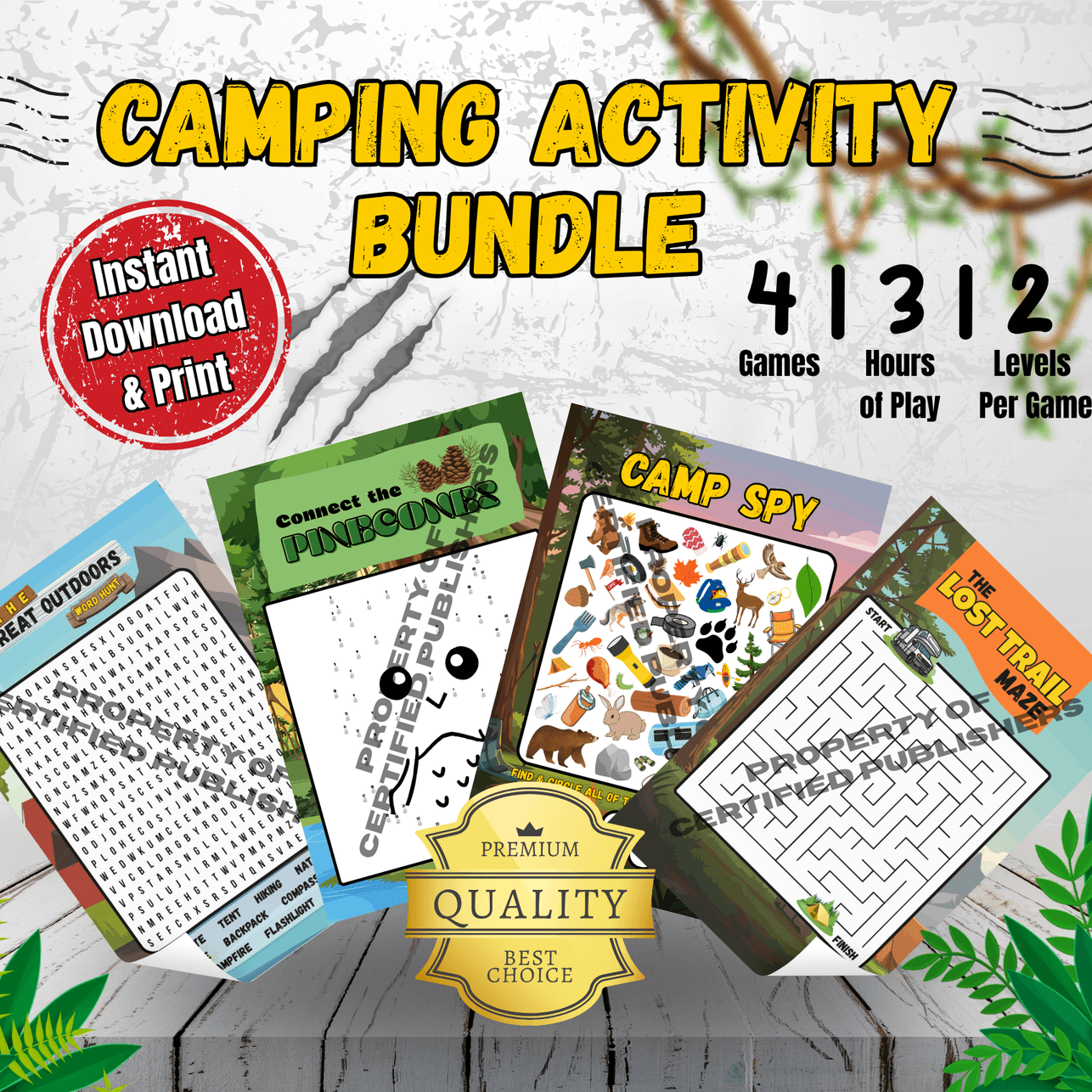Camping Activity Bundle