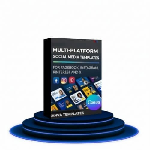 Icon representing the Multi Platform Post Templates included in the Pixel Flow bundle.