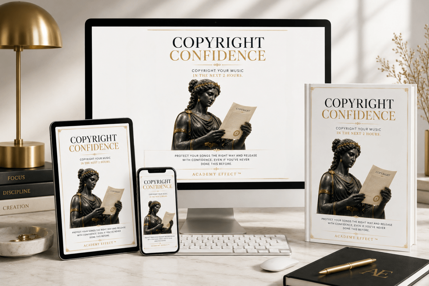 Copyright Confident product mockup
