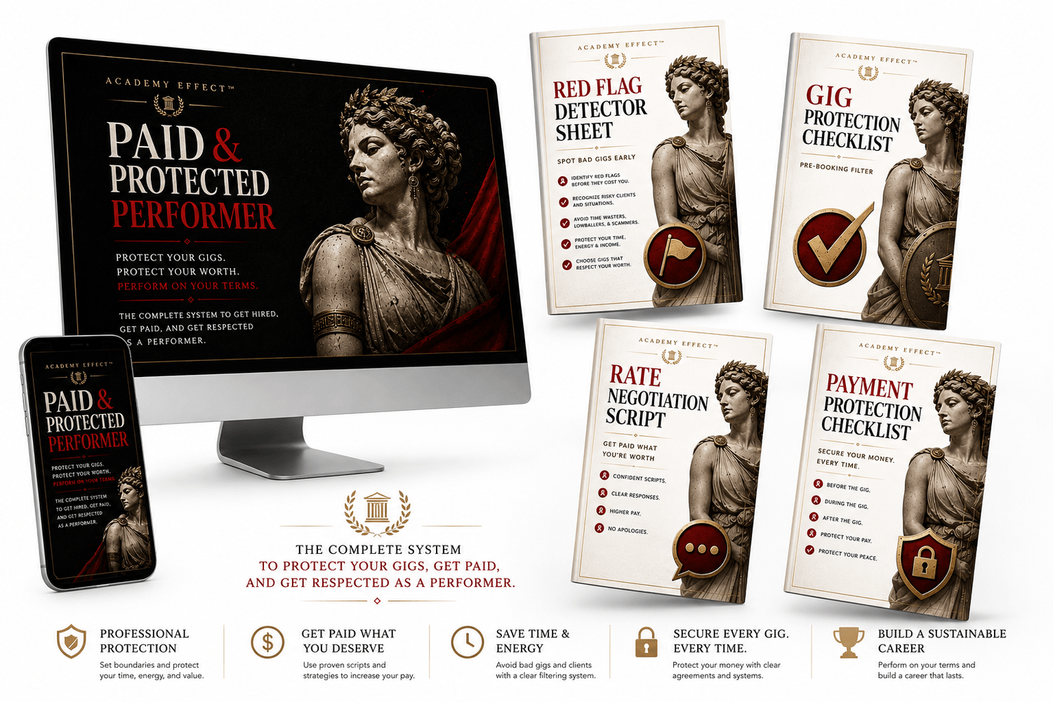 Paid & Protected Performer course mockup