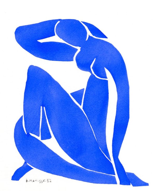 Henri Matisse, "Le Nu Bleu II assis"