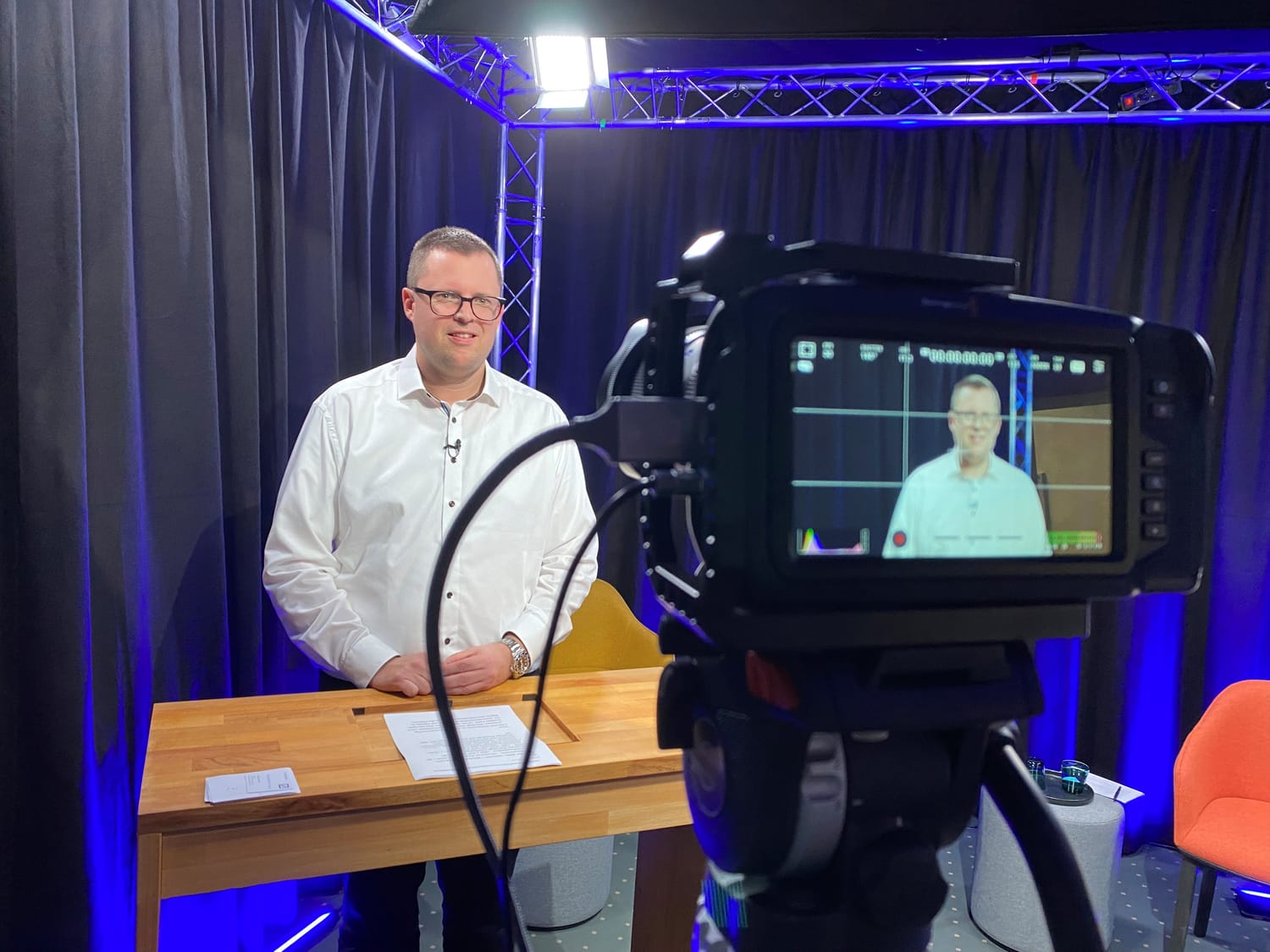 Aufnahme für digitales Training und Coaching mit Sebastian Rux