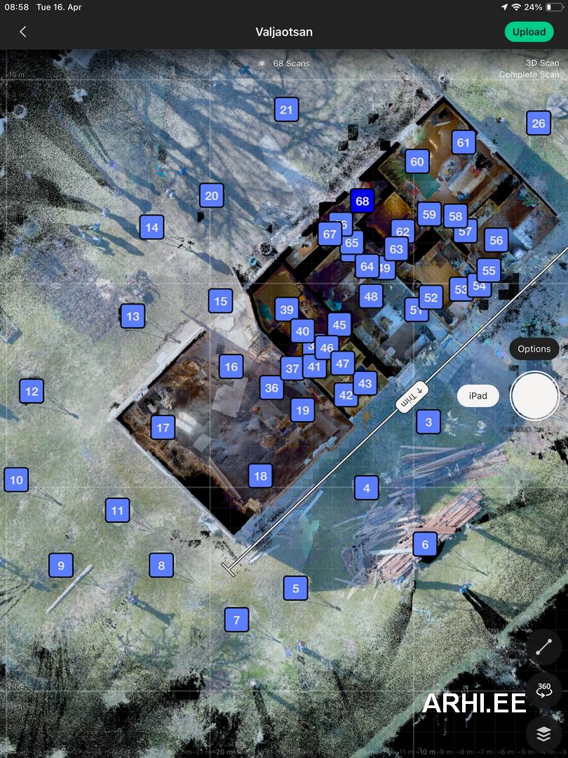 hoone mõõdistamine