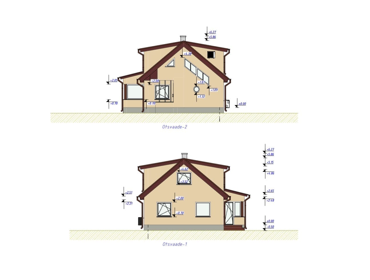 Maja mõõdistamine Sakus Harjumaal