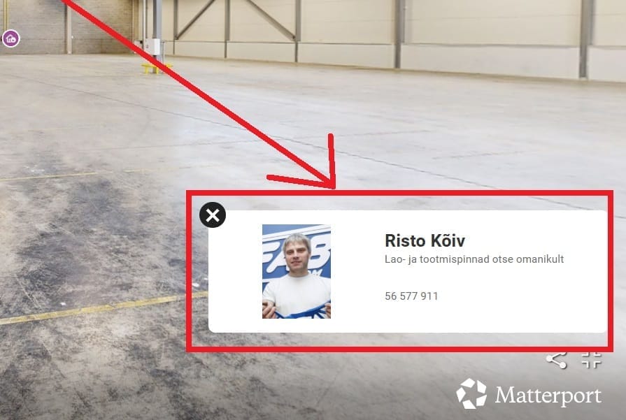 1. Lisa müügiinimese visiitkaart.   Kontaktid on alati nähtaval, objekt on kohe kättesaadav ning ruumides saab koos kliendiga virtuaalselt ringi käia. See annab vastused paljudele küsimustele juba enne kohtumist ja vähendab vajadust kohale sõita.