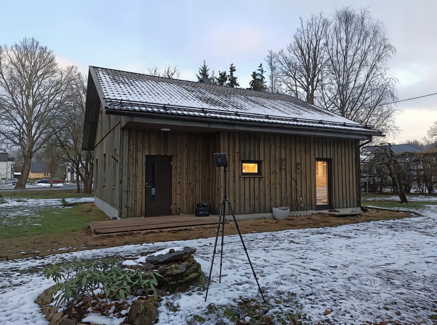 maja mõõdistamine Tartumaal