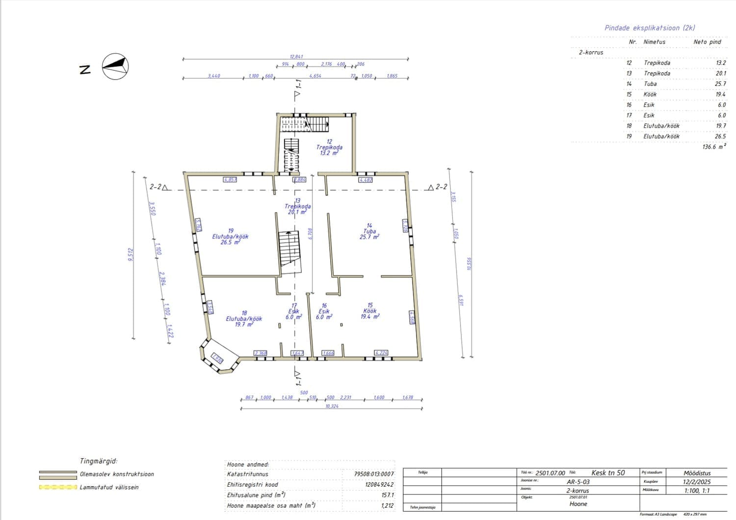 kortermaja korruseplaanid