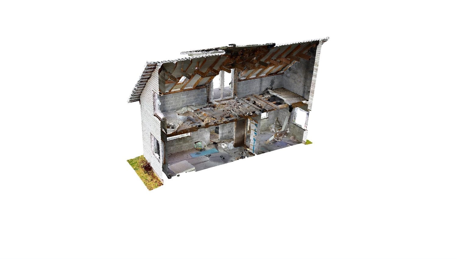 värviline punktpilv ja lõiked