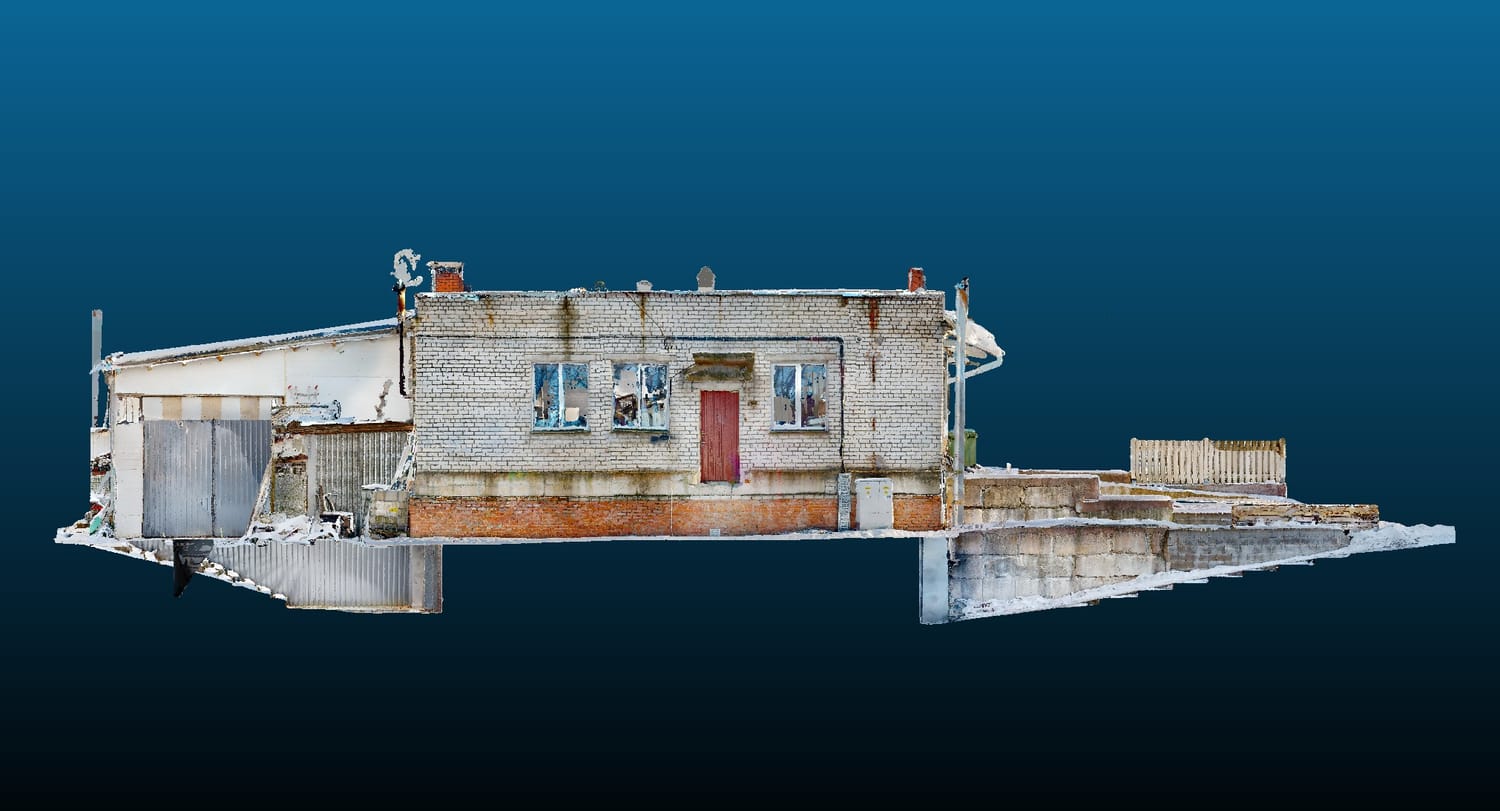 maja ja fassaadi mõõdistamine