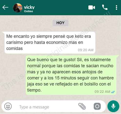 Conversación sobre pensar que keto es caro y descubrir opciones más económicas