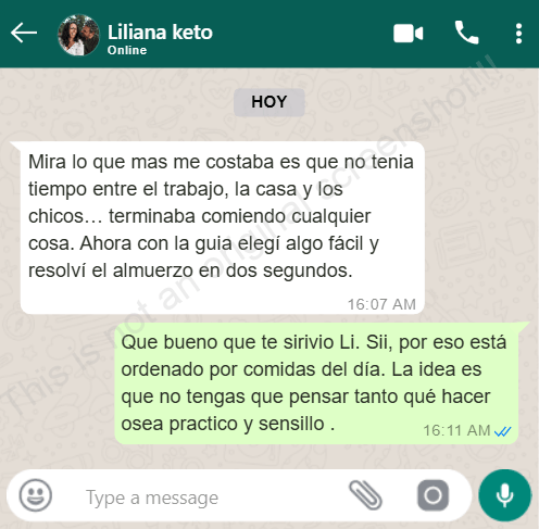 Conversación sobre falta de tiempo para cocinar keto