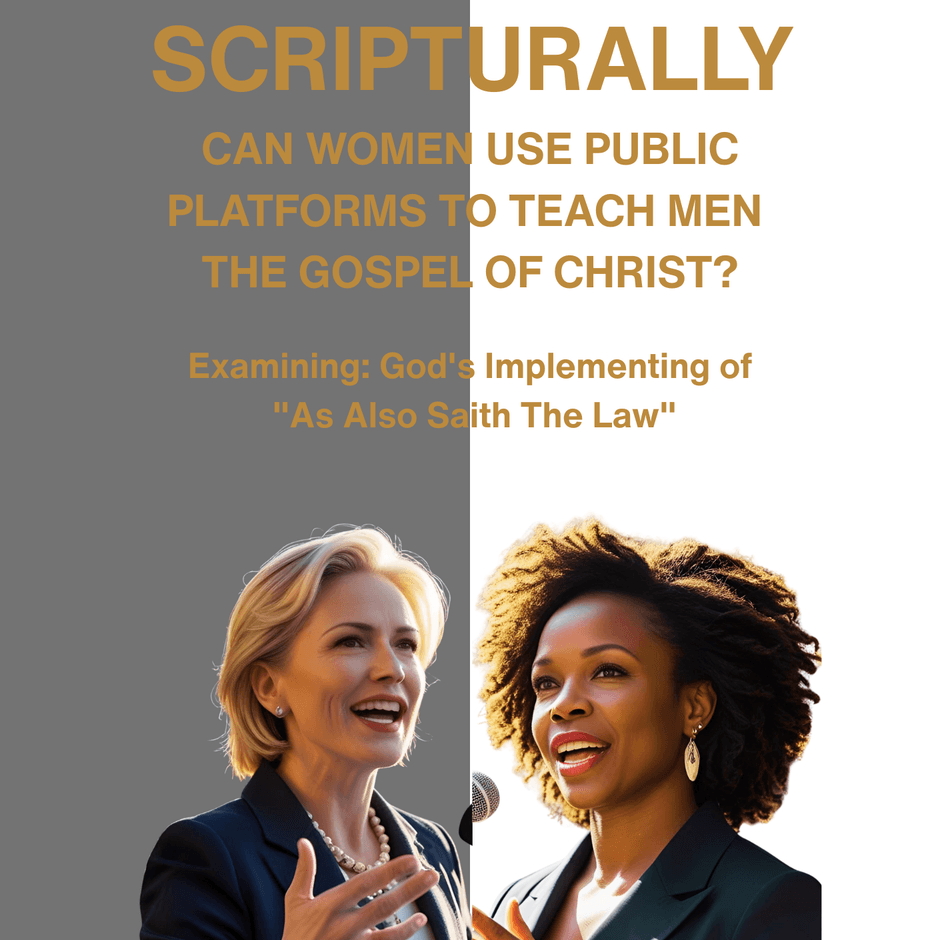 Hardcover: Scripturally Can Women Use Public Platforms To Teach Men The Gospel of Christ?
