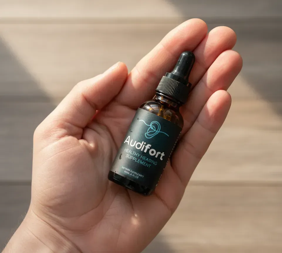 Audifort Healthy Hearing Supplement bottles for tinnitus relief