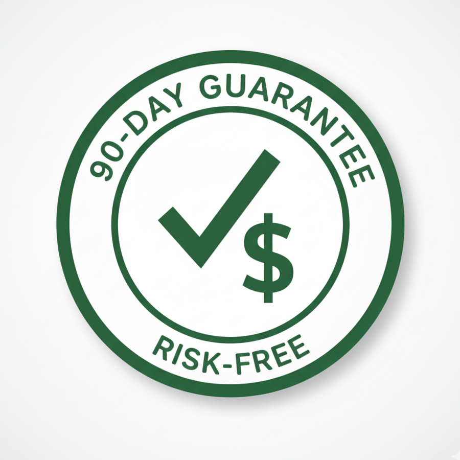 Audifort 90-day money-back guarantee seal, risk-free purchase