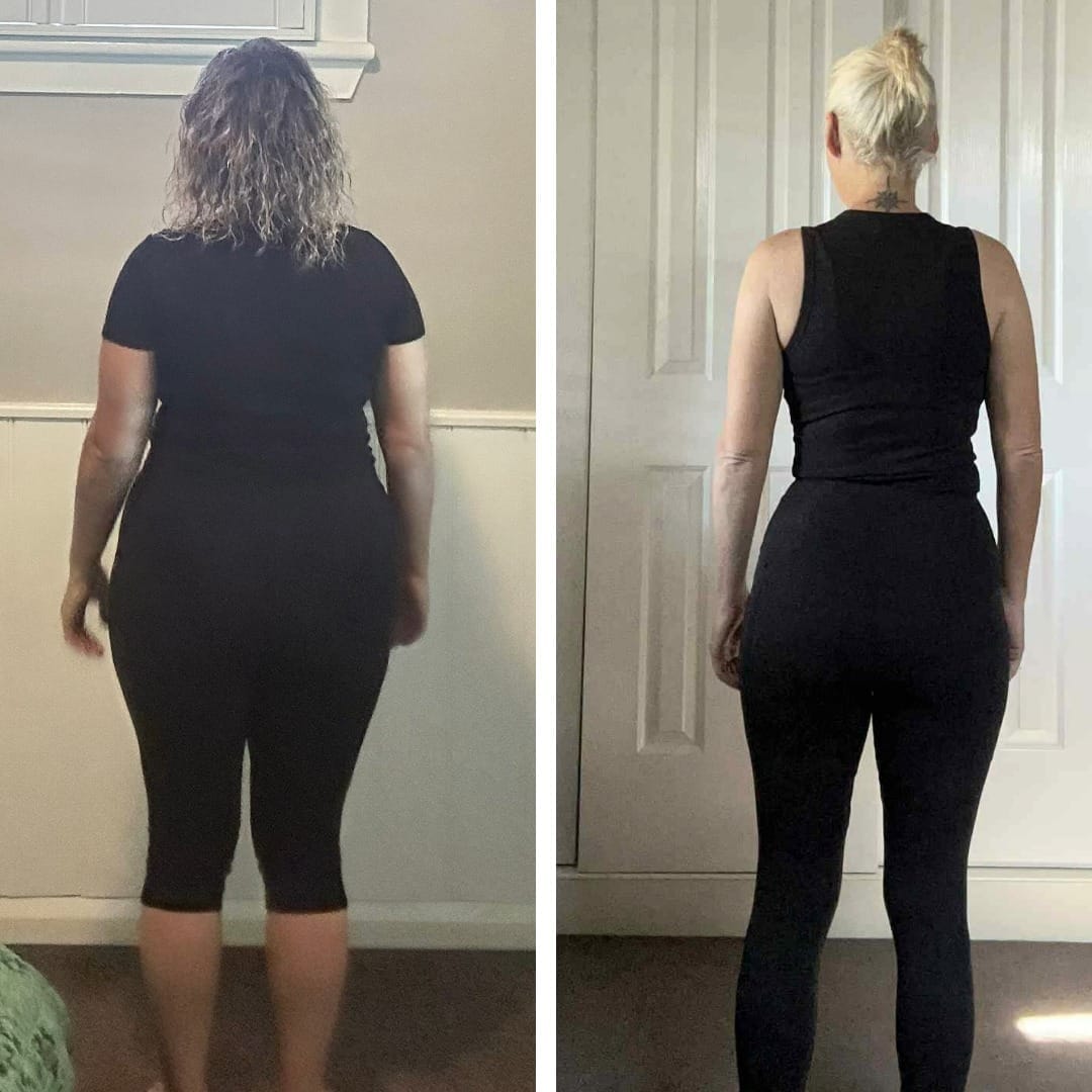 before and after transformation – body slimming results for women over 40