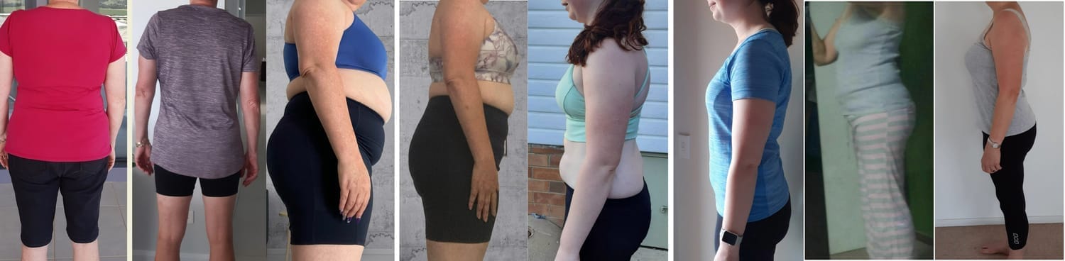 woman over 40 achieving weight loss results through online fitness coaching 