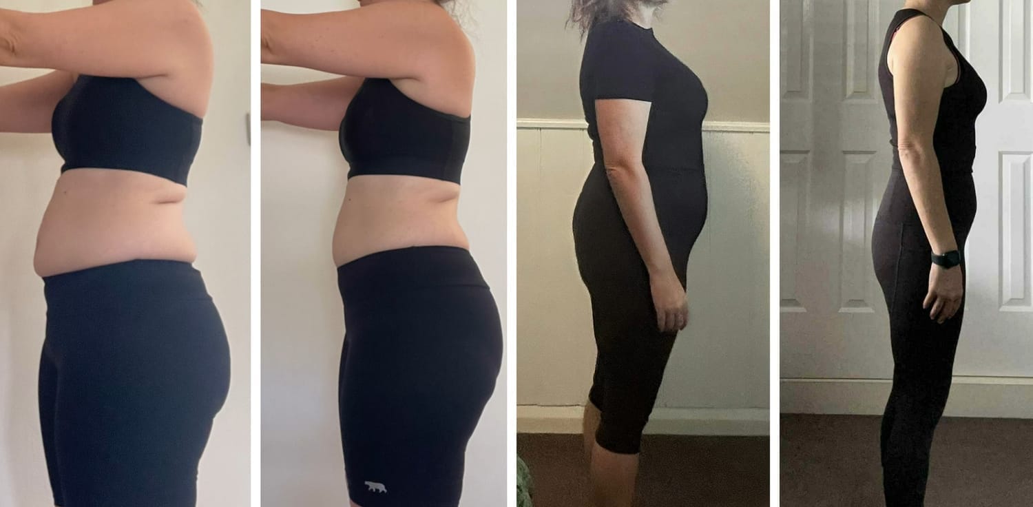 before and after transformation – body slimming results for women over 40