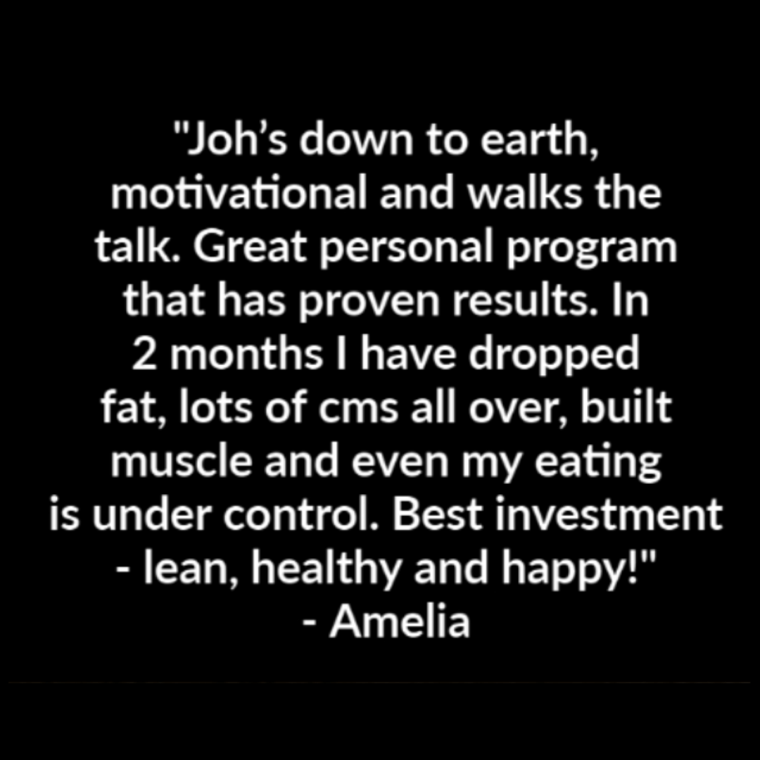 client testimonial above - woman over 40 achieving weight loss results through online fitness coaching