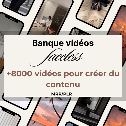 Banques de contenu faceless 