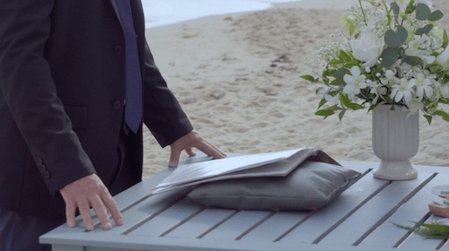 A great wedding ceremony on the beach in Koh samui Thailand