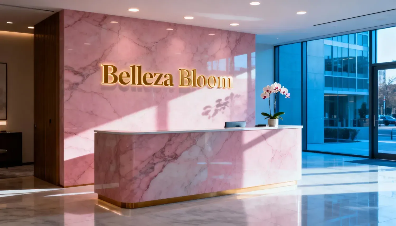 Sala de avaliação confortável e profissional.