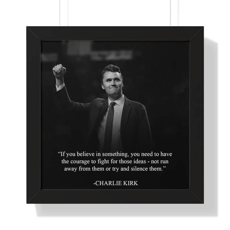 Charlie Kirk Framed Lifestyle