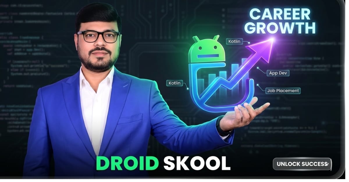 Best Android Coaching Center in India – Nikhil Rai – Droid Skool Performance-First Android Developer Mentorship