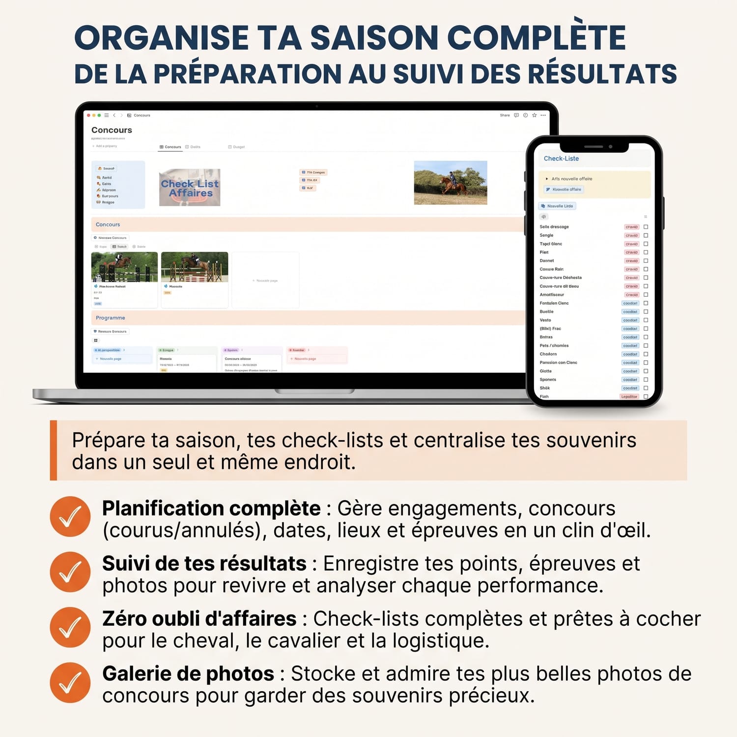 La vue concours du template Equi-Life