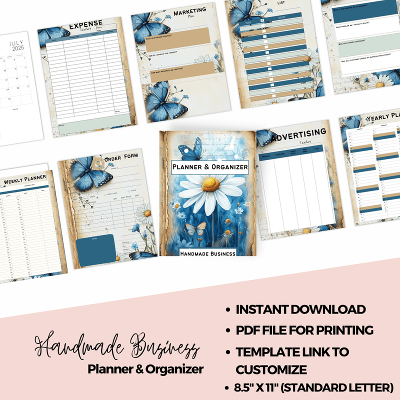 Printable Handmade Business Planner 