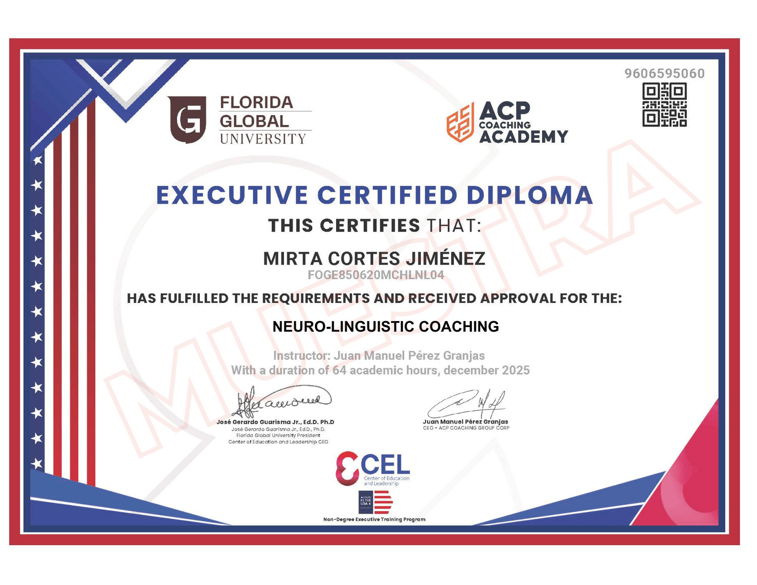 Certificación en Coaching Neurolingüístico avalada por Florida Global University